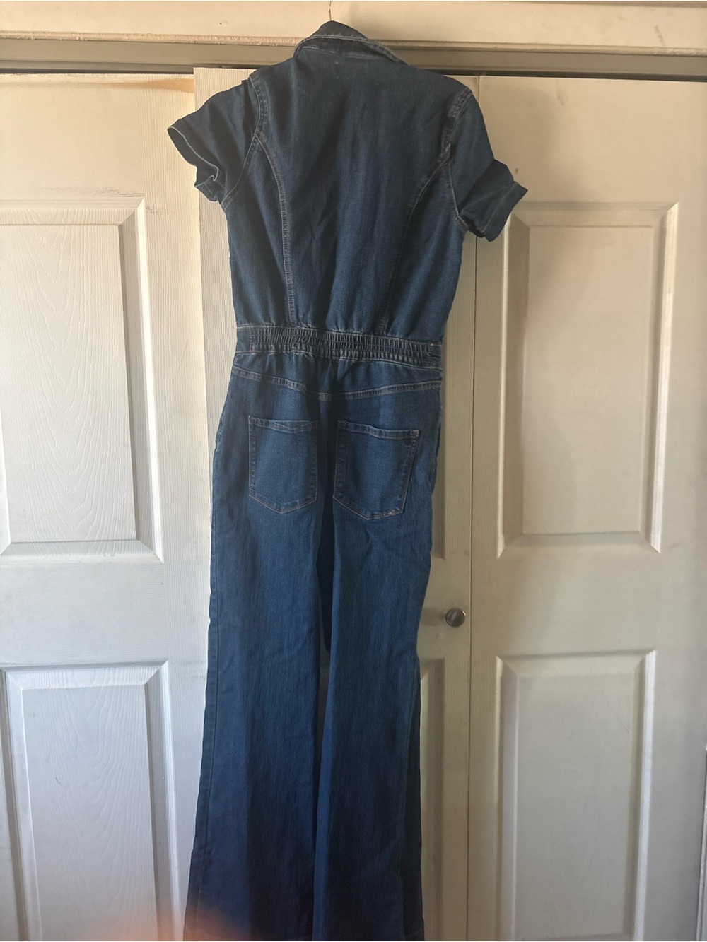 Jessica Simpson Dark Blue Denim Jumpsuit - Boot Cut